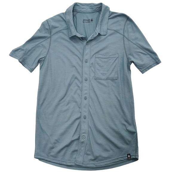 Smartwool Other - Smartwool Men Everyday Exploration Merino Wool Blend Polo Shirt SM Blue Active